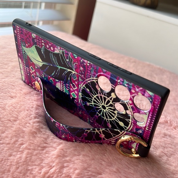 For Samsung Galaxy S22 ultra phone case with wrist strap kickstand keychain ring - Picture 12 of 17